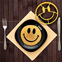 Drove cara sonriente con forma de huevo mold Pancake molde huevo frito molde herramienta de cocina